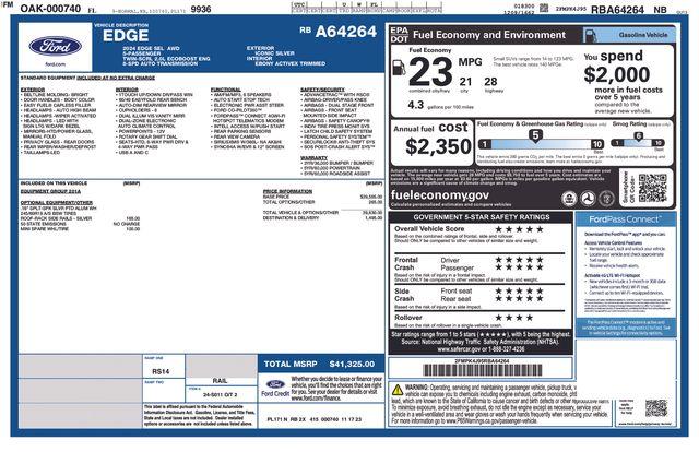 2024 Ford Edge Vehicle Photo in DANBURY, CT 06810-5034