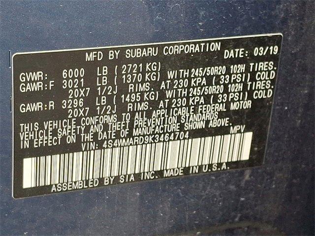 2019 Subaru Ascent Vehicle Photo in LANCASTER, PA 17601-0000