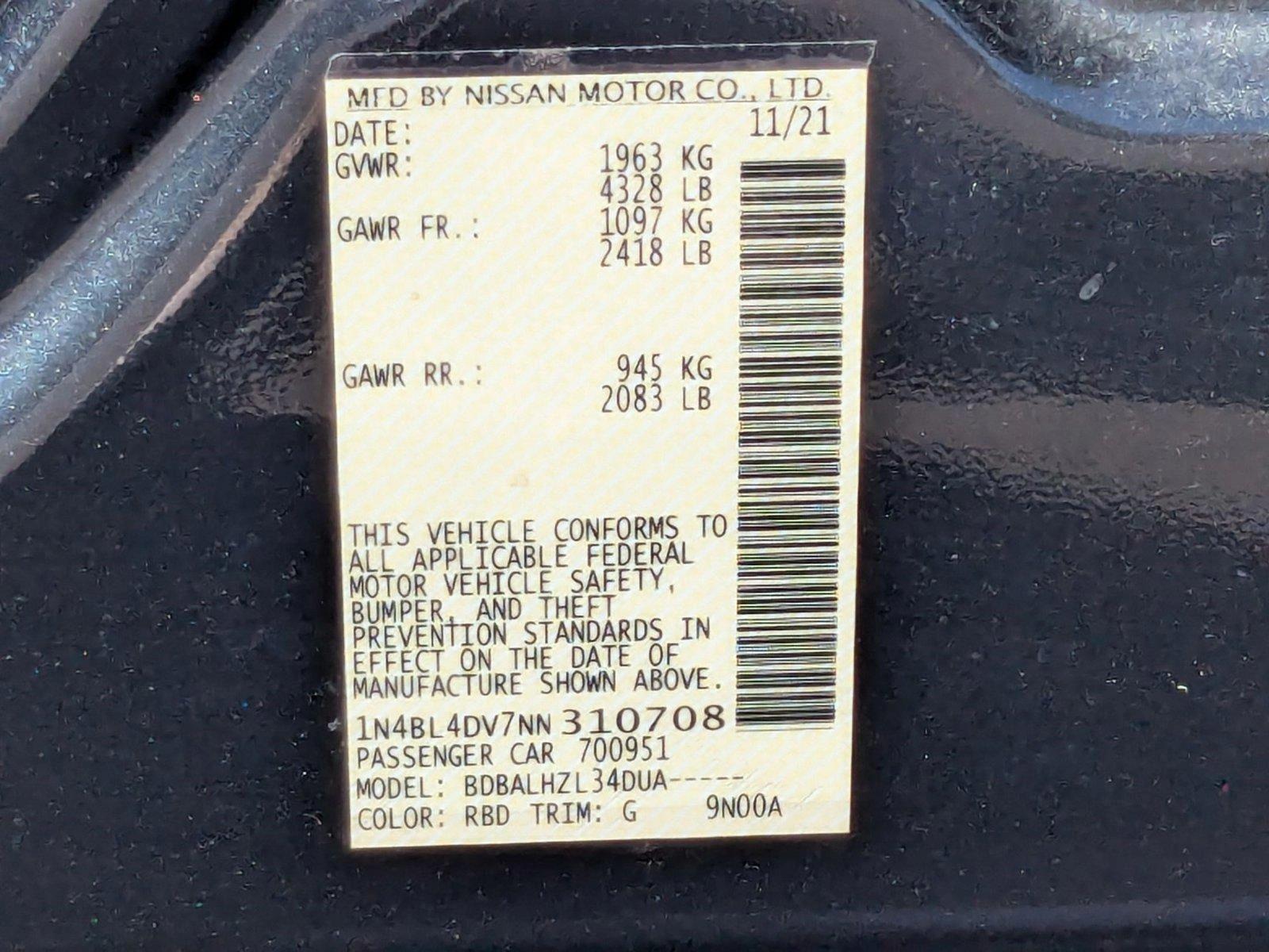 2022 Nissan Altima Vehicle Photo in Spokane Valley, WA 99206