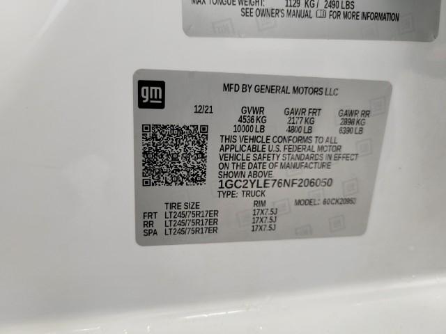 2022 Chevrolet Silverado 2500 HD Vehicle Photo in MANITOWOC, WI 54220-5838