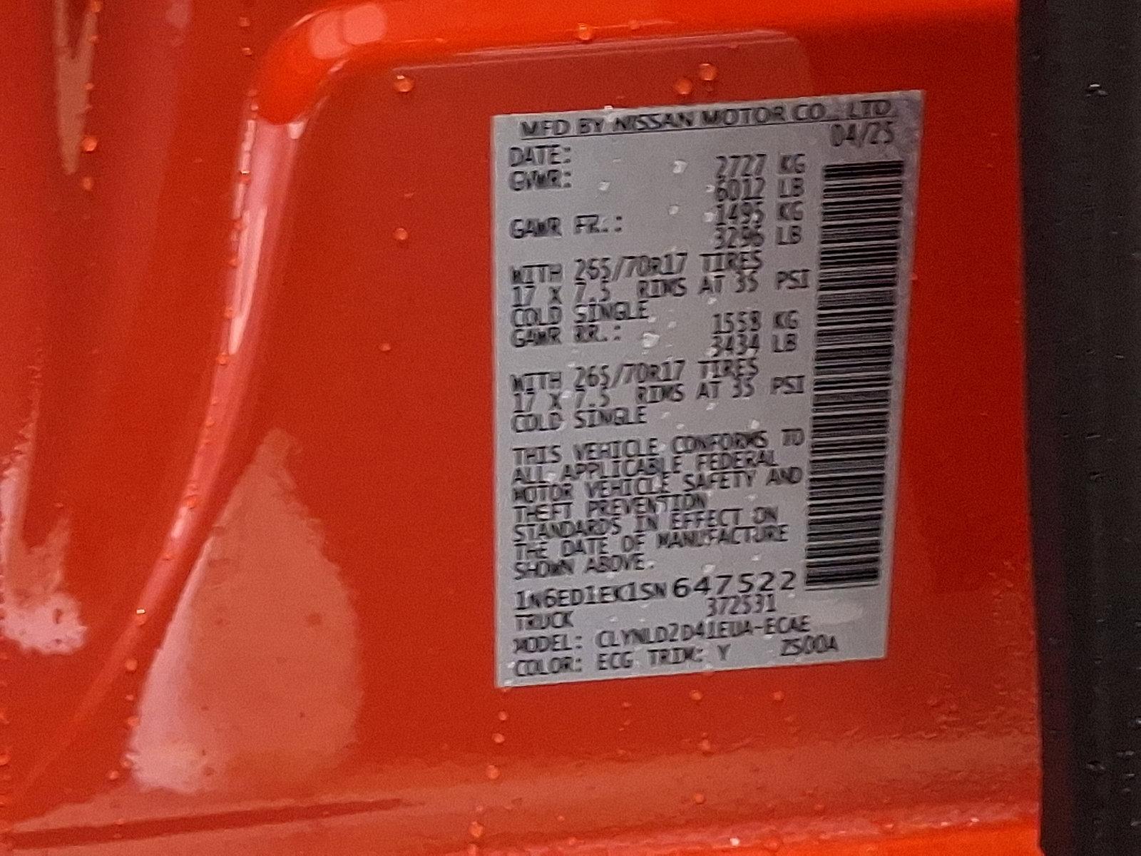 2025 Nissan Frontier Vehicle Photo in Mechanicsburg, PA 17050-2306