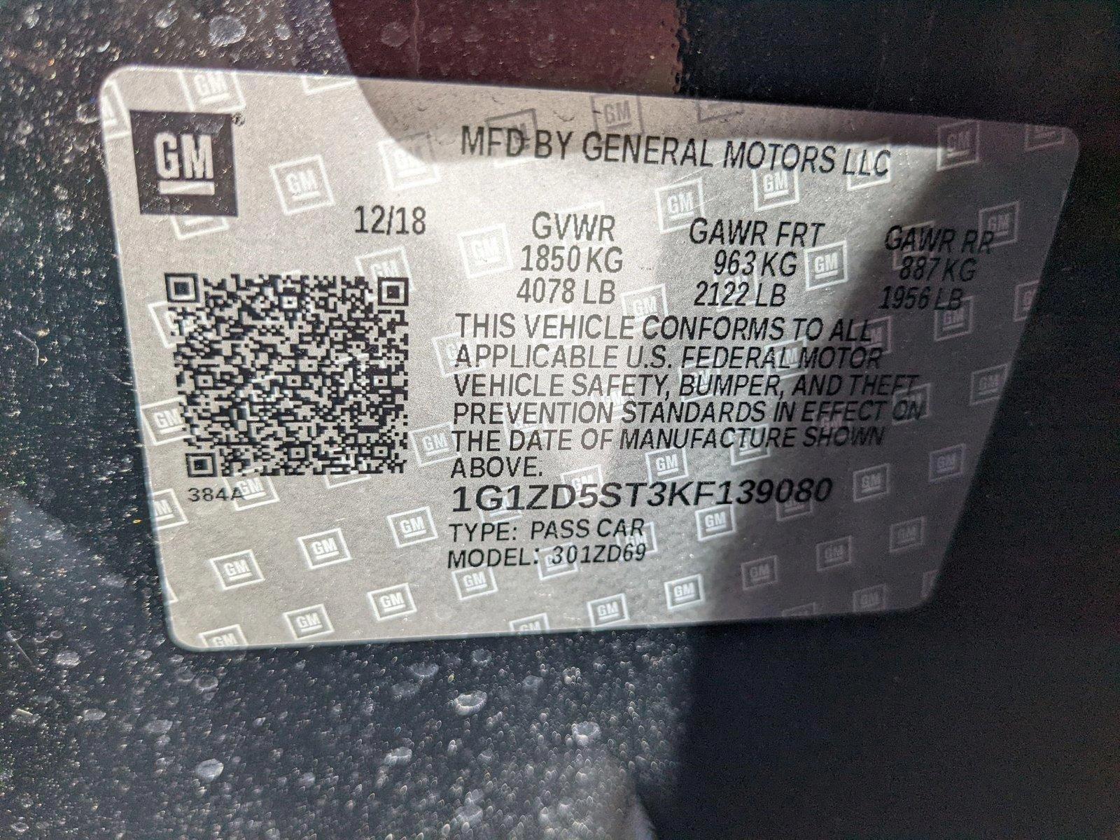 2019 Chevrolet Malibu Vehicle Photo in Davie, FL 33331