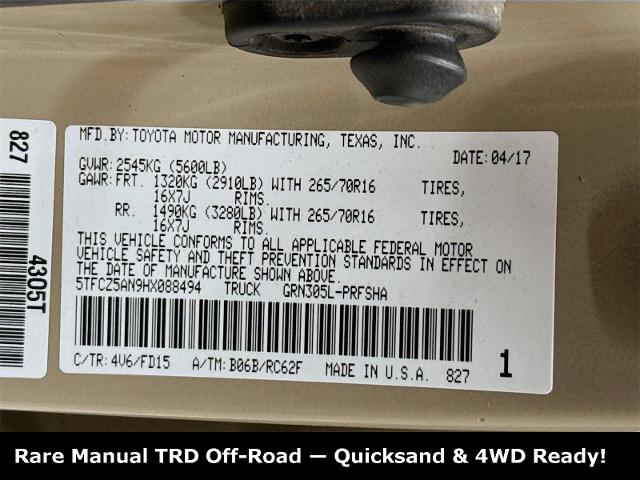 2017 Toyota Tacoma Vehicle Photo in EVERETT, WA 98203-5662