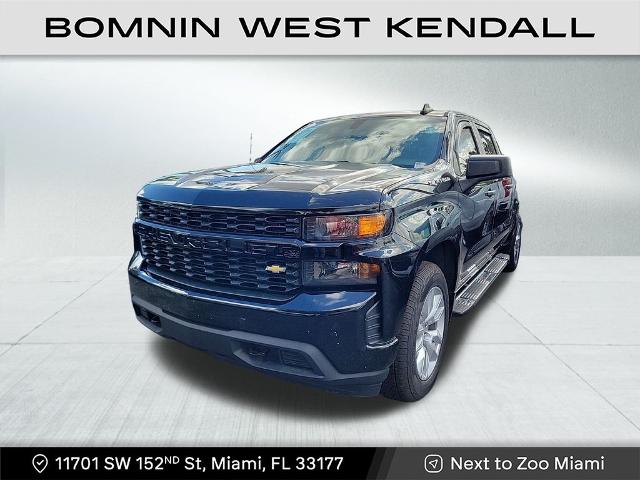 Used 2022 Chevrolet Silverado 1500 Limited Custom with VIN 3GCPWBEK5NG105011 for sale in Miami, FL