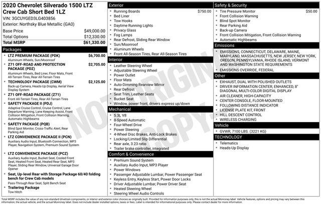 2020 Chevrolet Silverado 1500 Vehicle Photo in DANBURY, CT 06810-5034