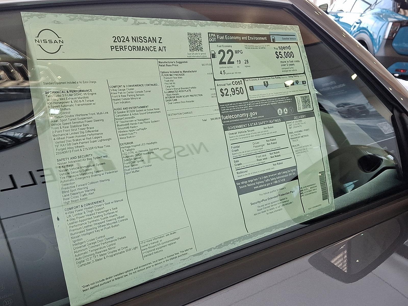 2024 Nissan Z Vehicle Photo in Harrisburg, PA 17111-1033