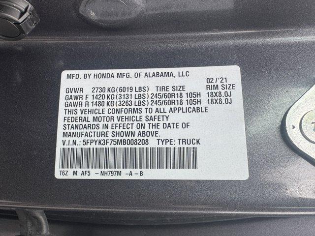 2021 Honda Ridgeline Vehicle Photo in LEOMINSTER, MA 01453-2952