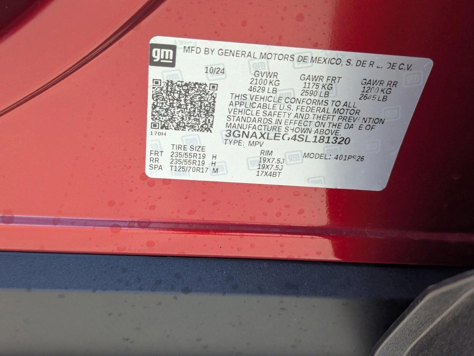 2025 Chevrolet Equinox Vehicle Photo in PEMBROKE PINES, FL 33024-6534