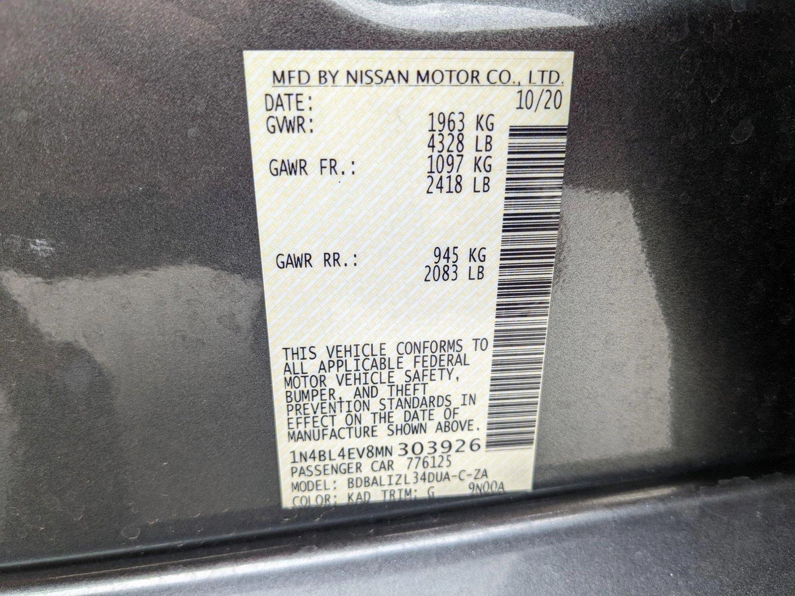 2021 Nissan Altima Vehicle Photo in Davie, FL 33331