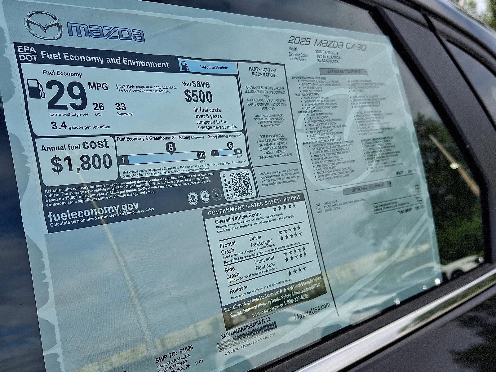 2025 Mazda CX-30 Vehicle Photo in Harrisburg, PA 17111