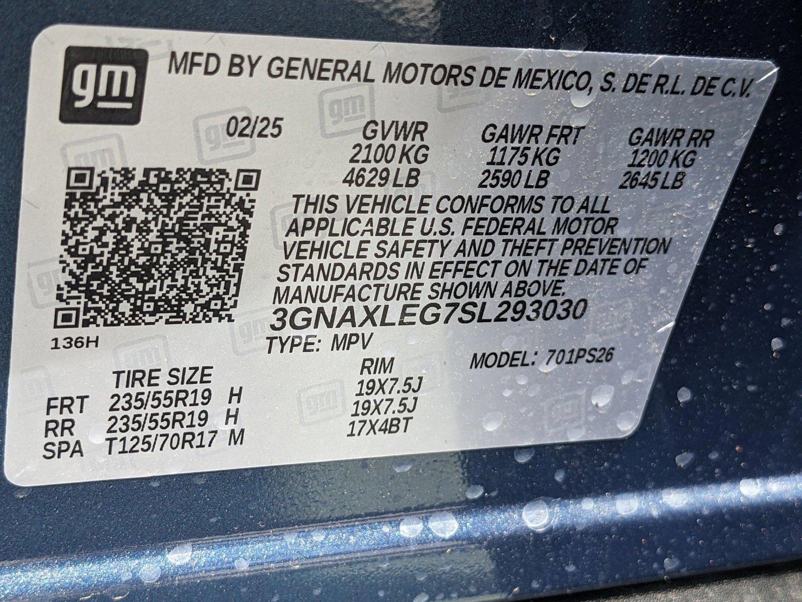 2025 Chevrolet Equinox Vehicle Photo in MIAMI, FL 33172-3015