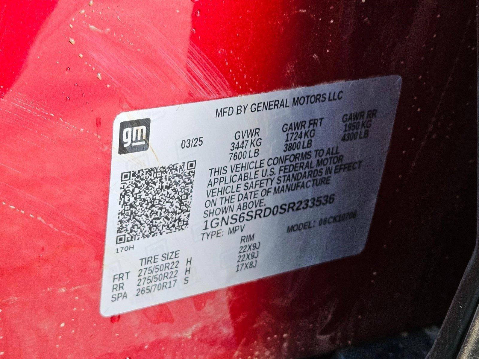 2025 Chevrolet Tahoe Vehicle Photo in AMARILLO, TX 79106-1809