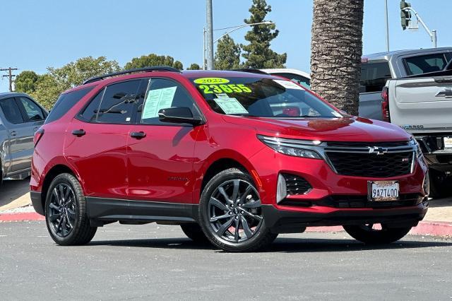 Used 2022 Chevrolet Equinox RS with VIN 2GNAXMEV4N6128128 for sale in San Jose, CA