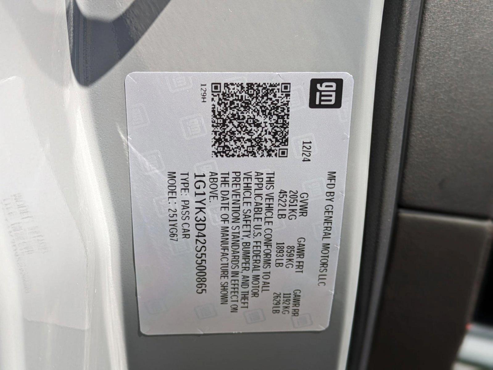 2025 Chevrolet Corvette E-Ray Vehicle Photo in PEMBROKE PINES, FL 33024-6534
