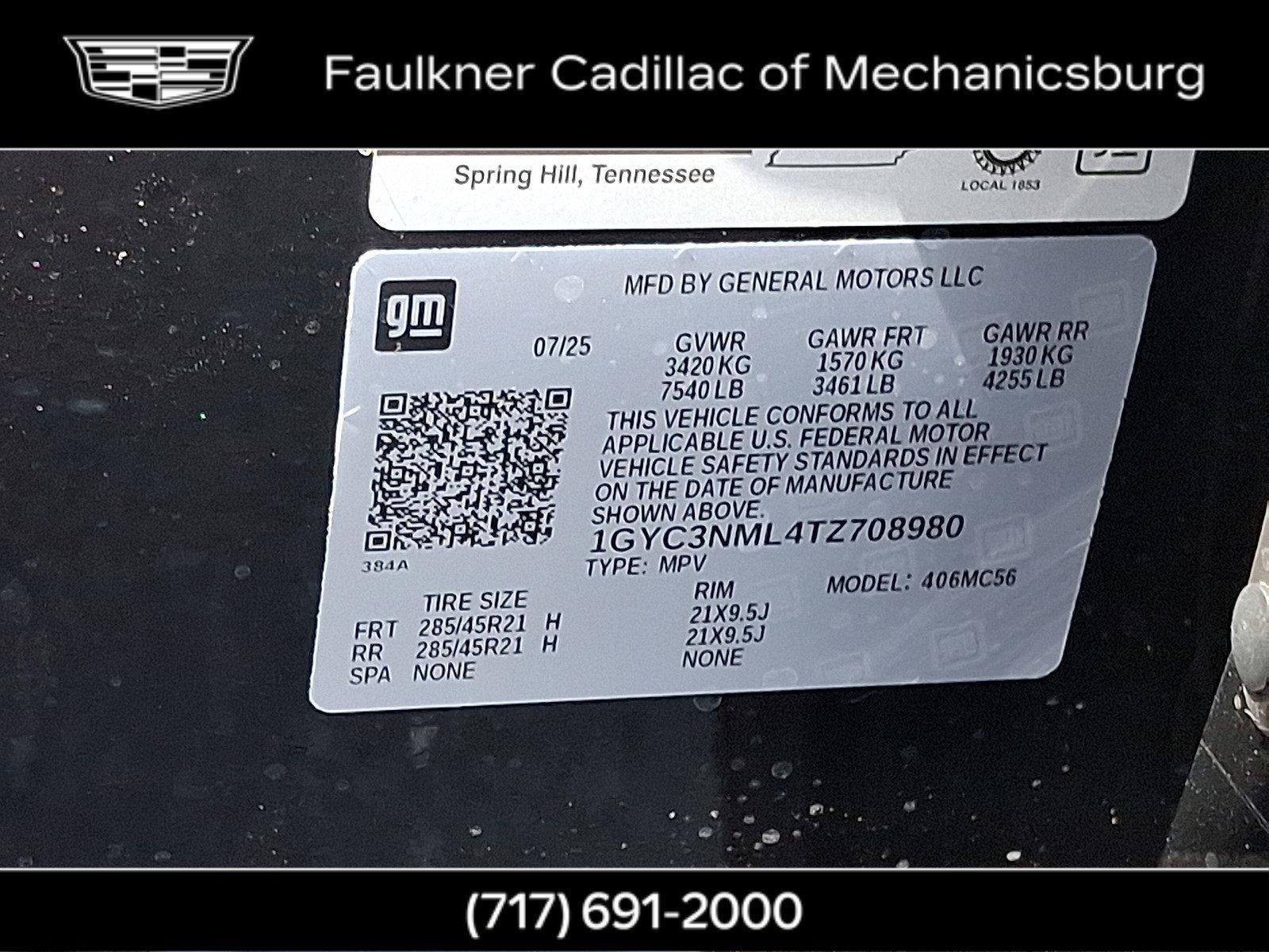 2026 Cadillac VISTIQ Vehicle Photo in MECHANICSBURG, PA 17050-1707
