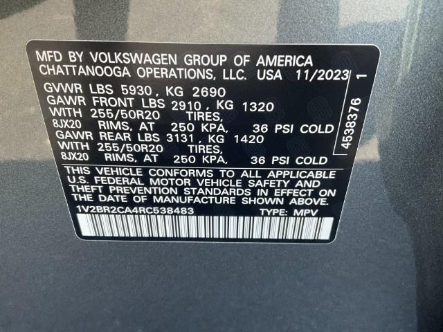 2024 Volkswagen Atlas Vehicle Photo in Oshkosh, WI 54904