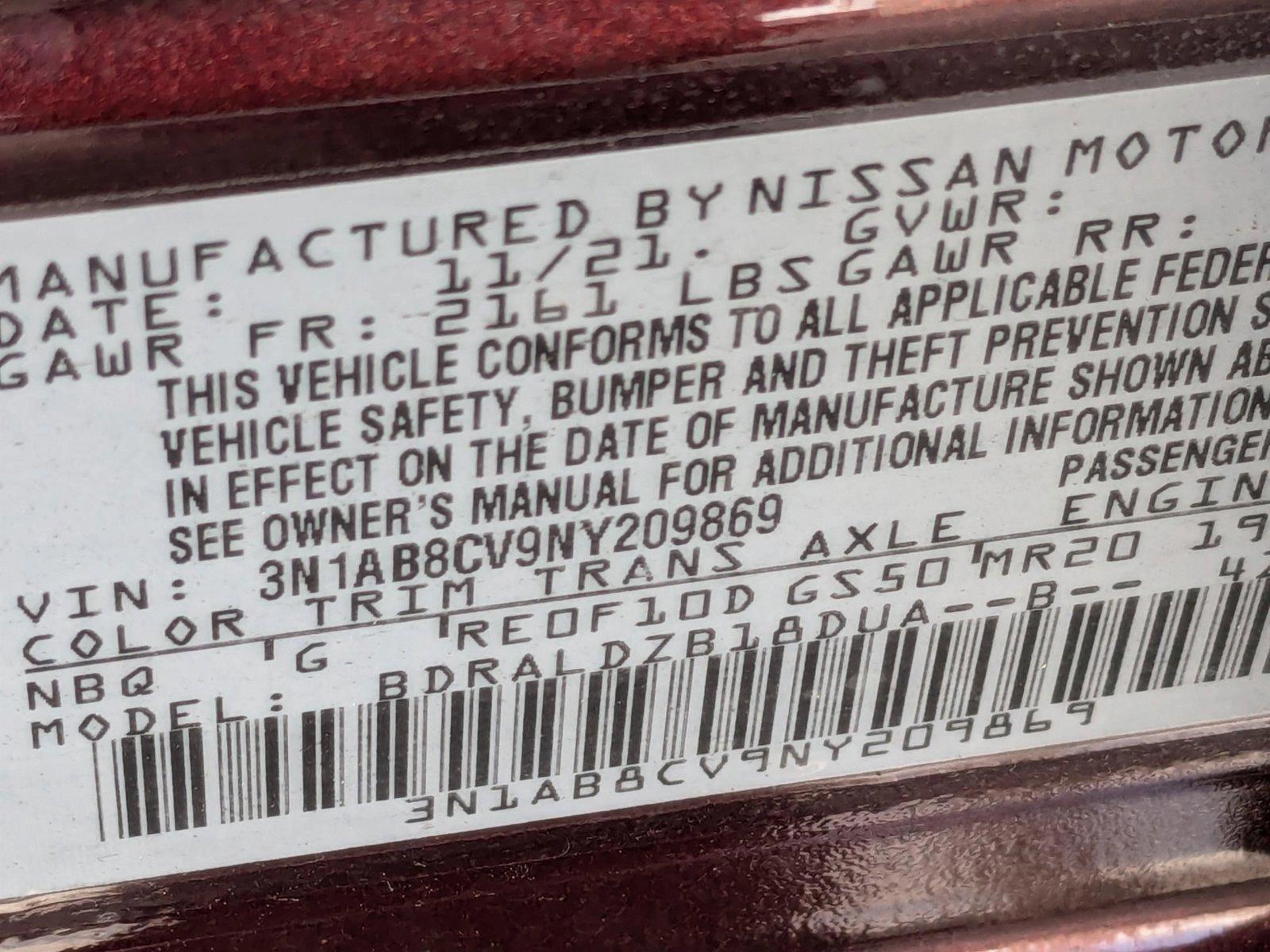 2022 Nissan Sentra Vehicle Photo in Miami, FL 33015