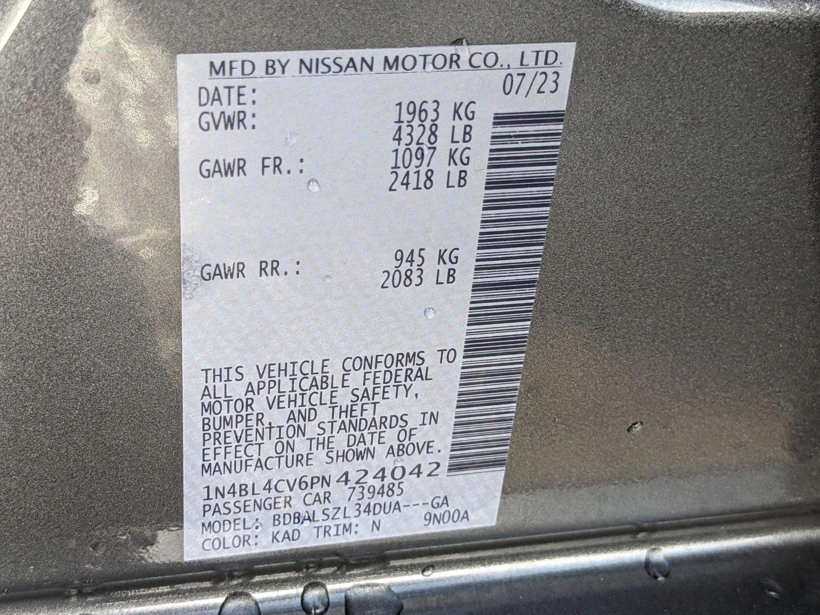 2023 Nissan Altima Vehicle Photo in Pembroke Pines , FL 33084