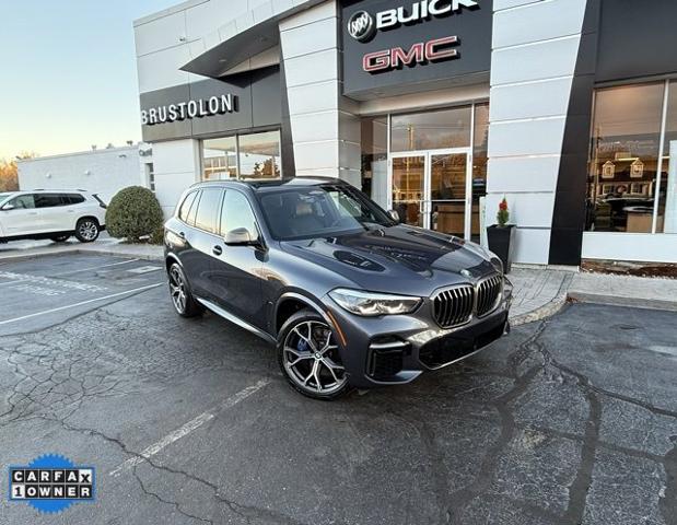 Used 2022 BMW X5 M50i with VIN 5UXJU4C01N9L04354 for sale in Mystic, CT