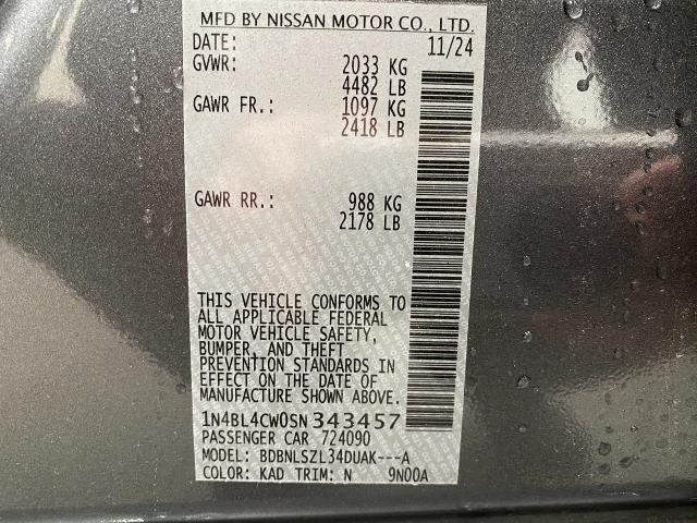 2025 Nissan Altima Vehicle Photo in Appleton, WI 54913