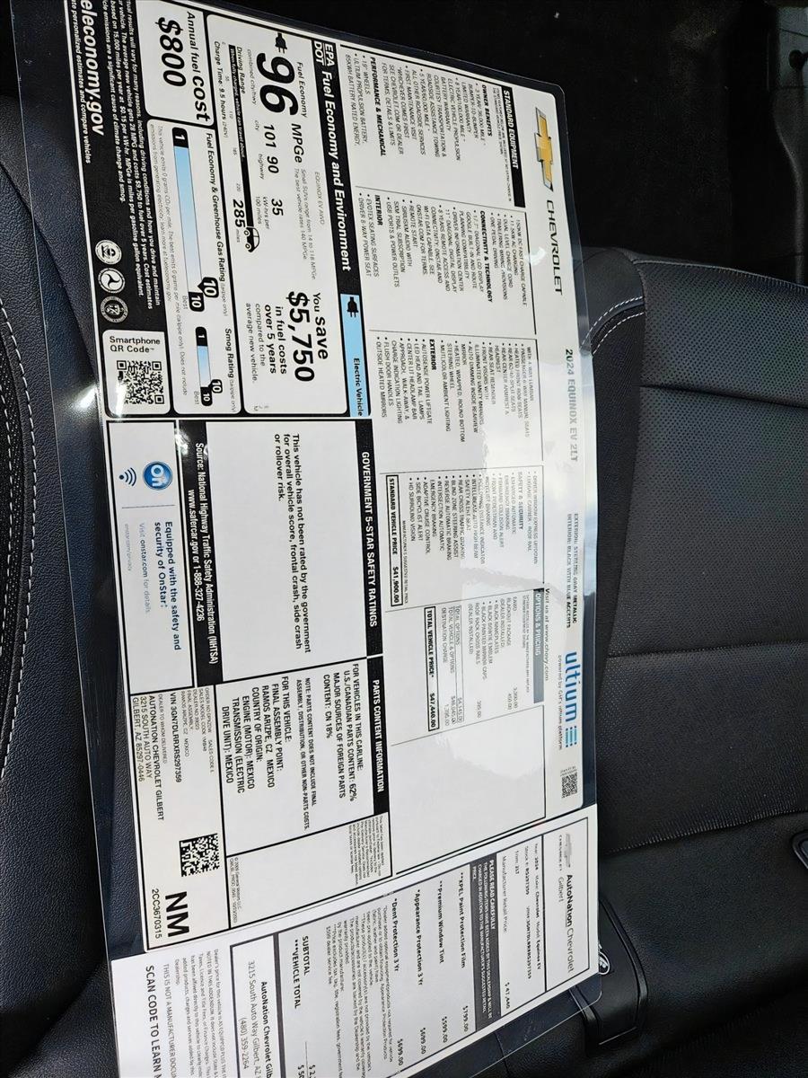 2024 Chevrolet Equinox EV Vehicle Photo in PEORIA, AZ 85382-3715