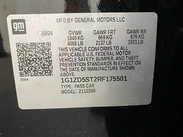 2024 Chevrolet Malibu Vehicle Photo in NEENAH, WI 54956-2243