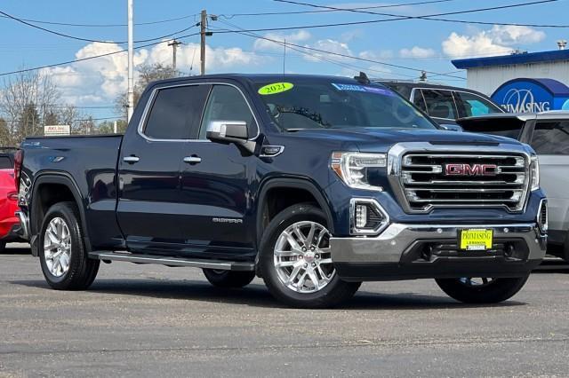 Used 2021 GMC Sierra 1500 SLT with VIN 3GTU9DED5MG338747 for sale in Lebanon, OR