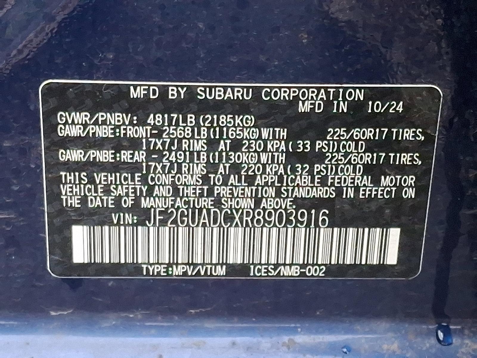 2024 Subaru Crosstrek Vehicle Photo in Easton, PA 18045