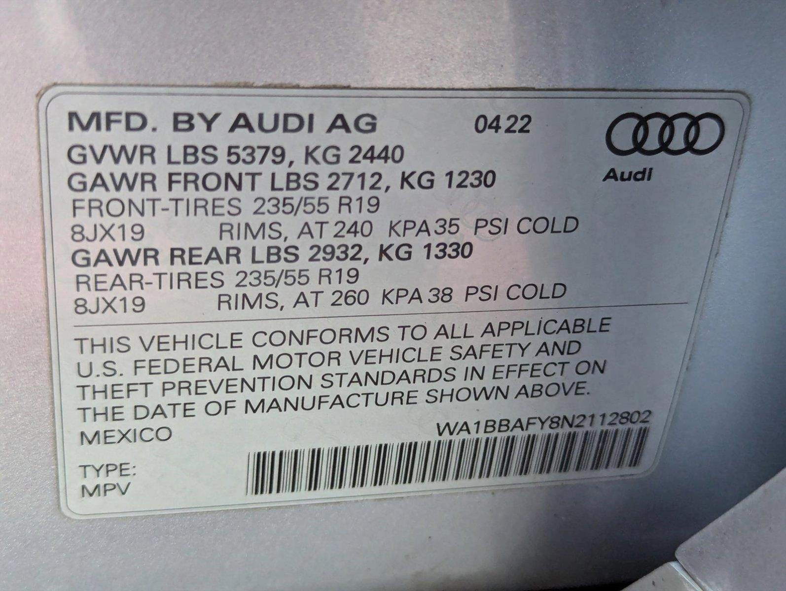 2022 Audi Q5 Vehicle Photo in Peoria, AZ 85382