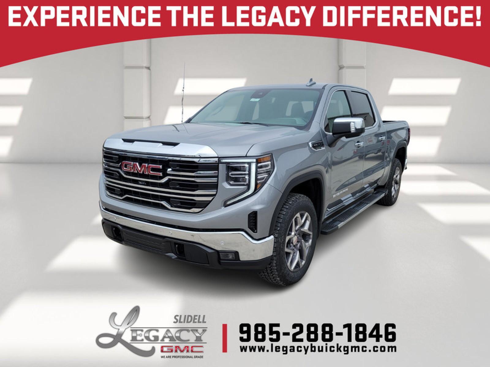 Sterling Metallic 2026 GMC Sierra 1500 SLT Crew Cab 4WD Pickup Truck Four-Wheel Drive Automatic