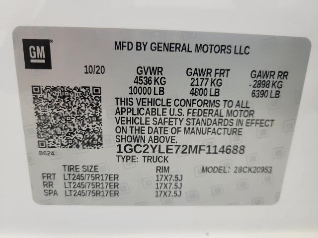 2021 Chevrolet Silverado 2500 HD Vehicle Photo in NEENAH, WI 54956-2243
