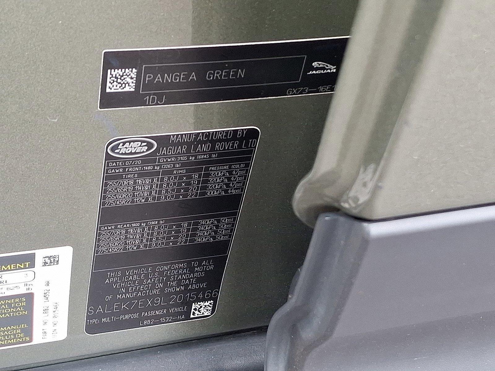 2020 Land Rover Defender Vehicle Photo in Harrisburg, PA 17111