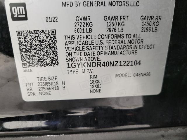 2022 Cadillac XT5 Vehicle Photo in GREEN BAY, WI 54303-3330