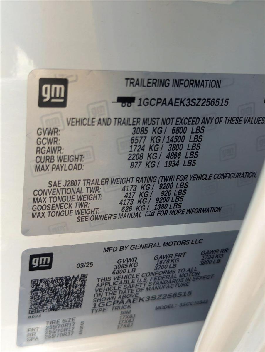 2025 Chevrolet Silverado 1500 Vehicle Photo in GREENACRES, FL 33463-3207