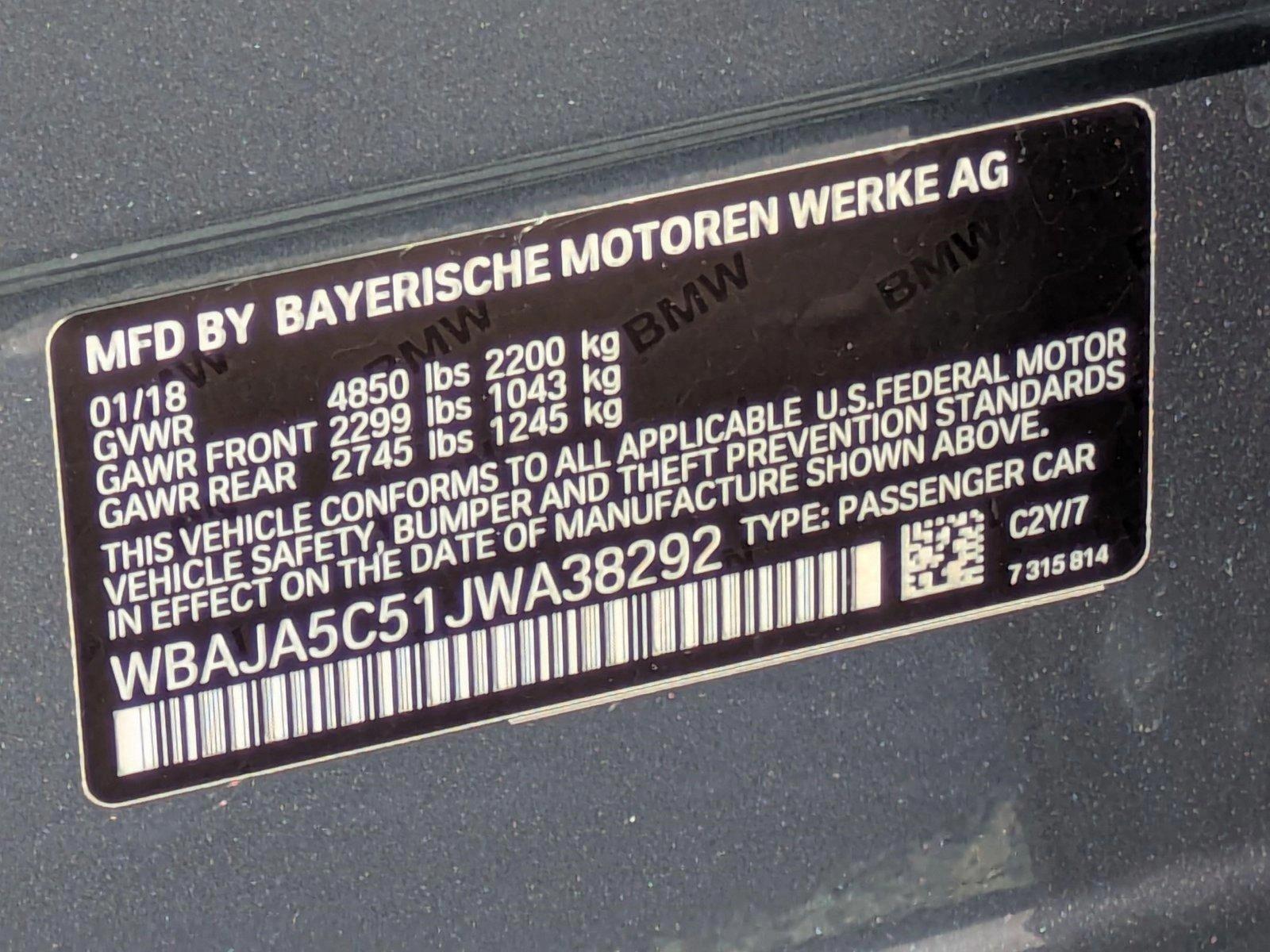2018 BMW 530i Vehicle Photo in Clearwater, FL 33765