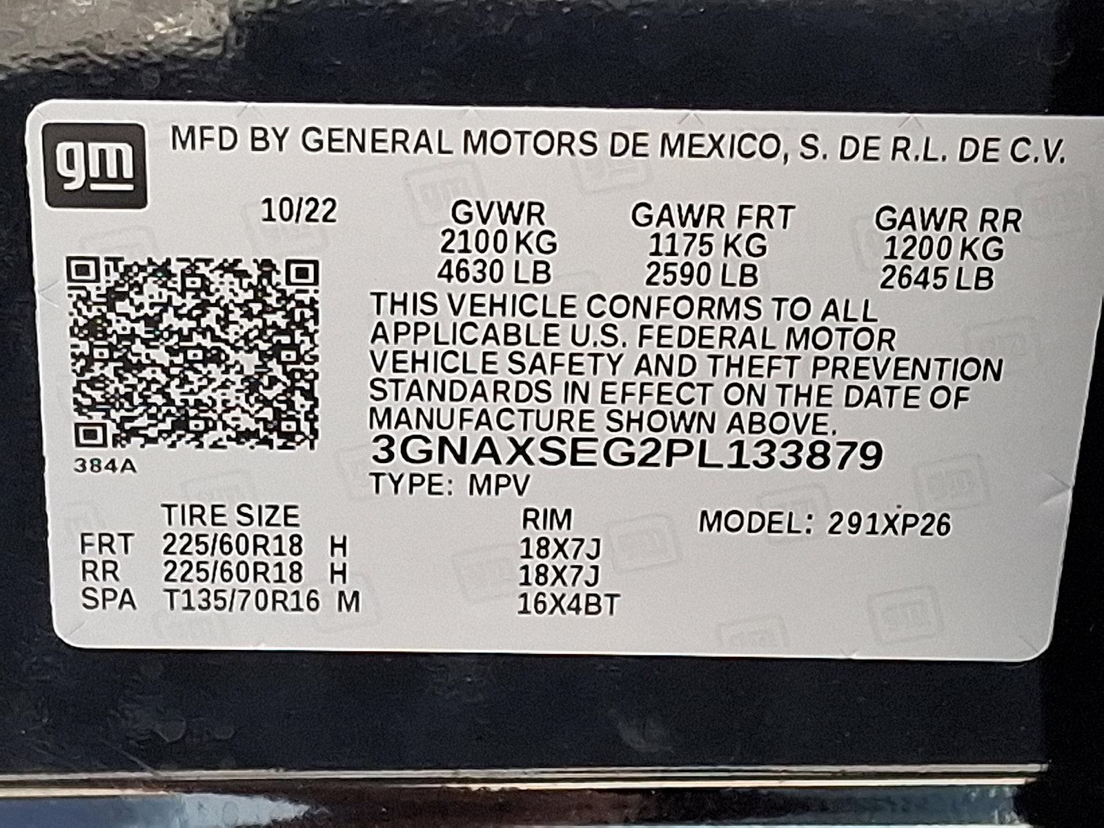 2023 Chevrolet Equinox Vehicle Photo in BETHLEHEM, PA 18017-9401