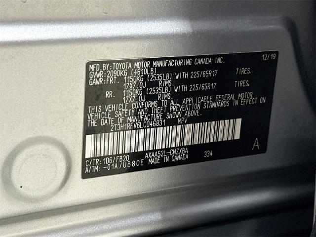 2020 Toyota RAV4 Vehicle Photo in EVERETT, WA 98203-5662