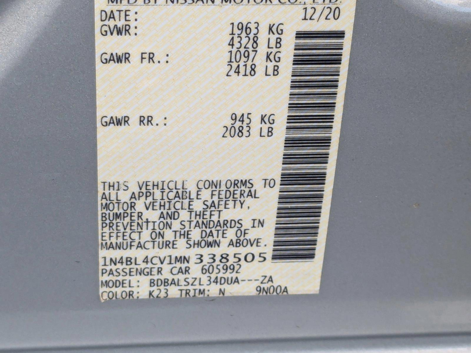 2021 Nissan Altima Vehicle Photo in Miami, FL 33135