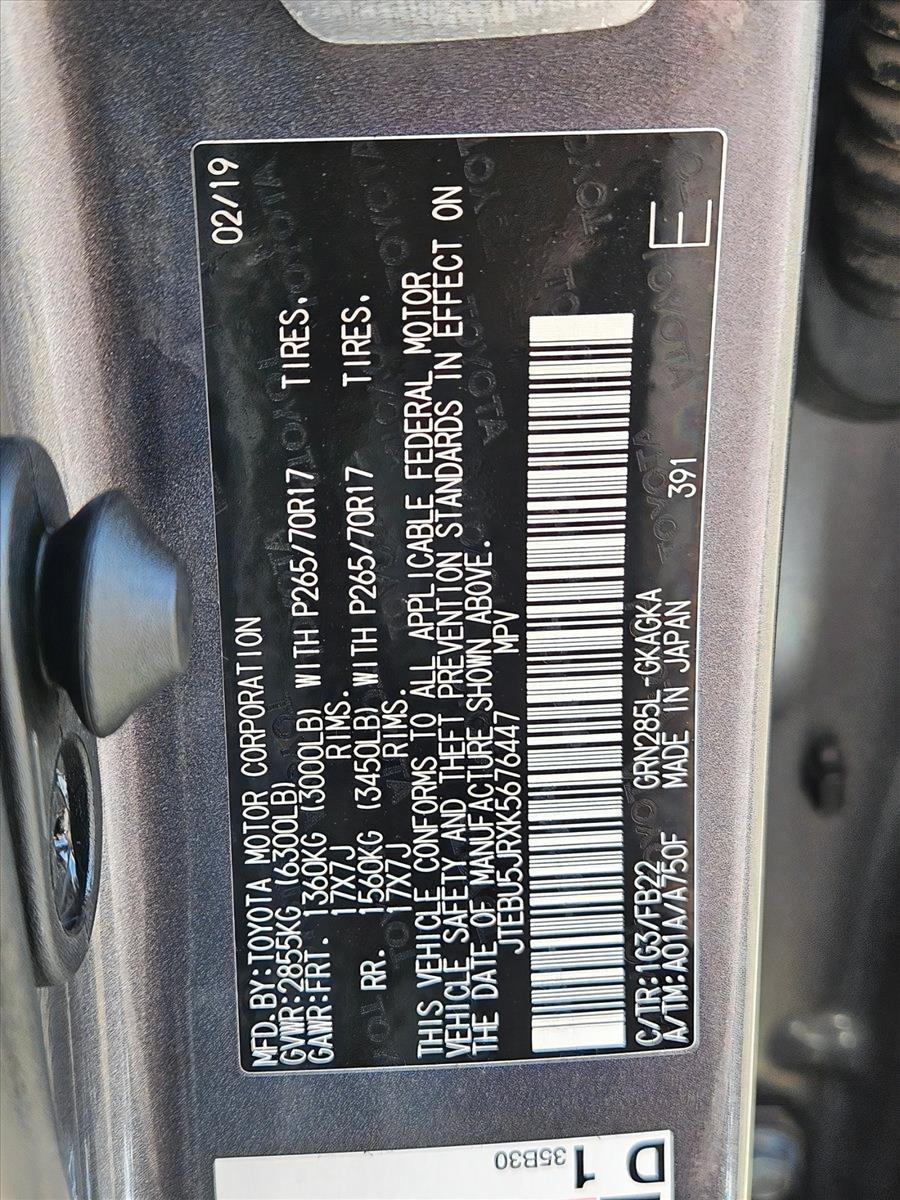 2019 Toyota 4Runner Vehicle Photo in PEORIA, AZ 85382-3715