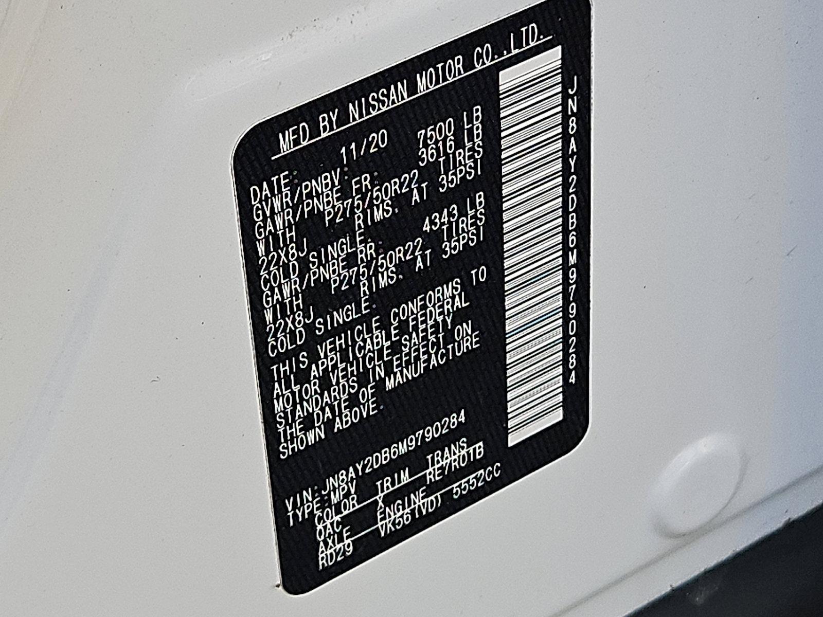 2021 Nissan Armada Vehicle Photo in Jenkintown, PA 19046