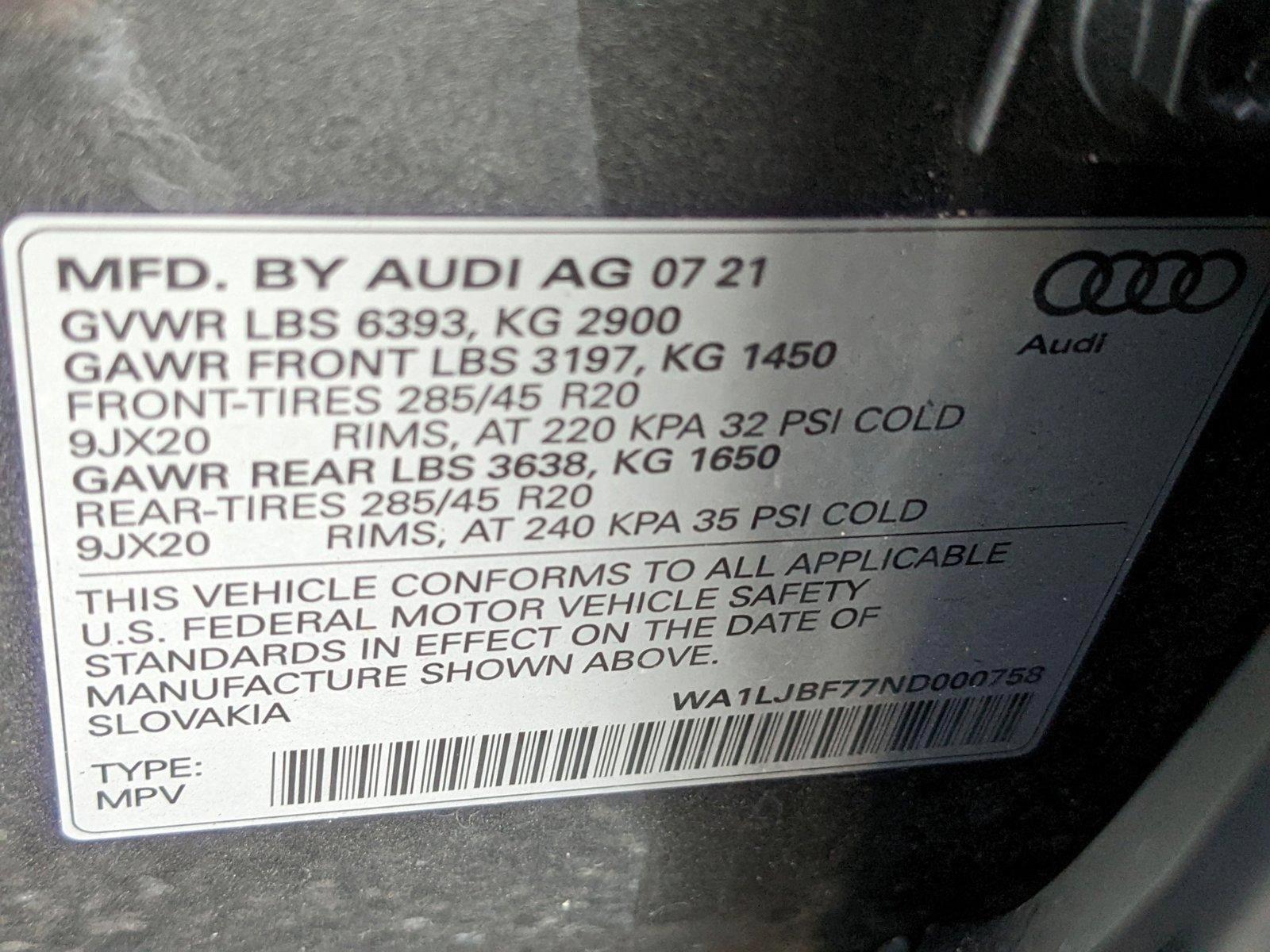 2022 Audi Q7 Vehicle Photo in Orlando, FL 32811