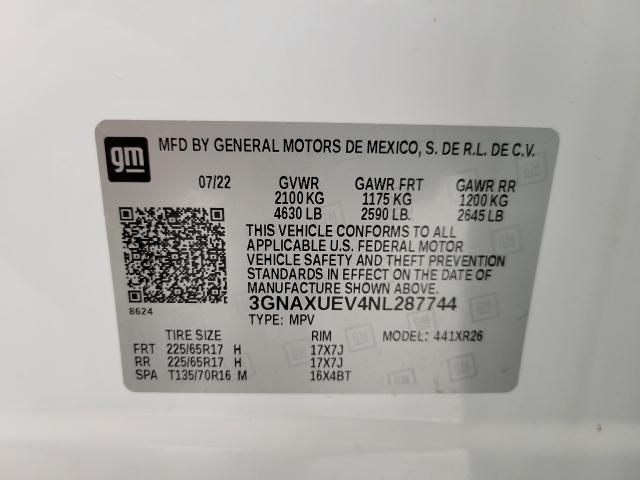 2022 Chevrolet Equinox Vehicle Photo in APPLETON, WI 54914-4656