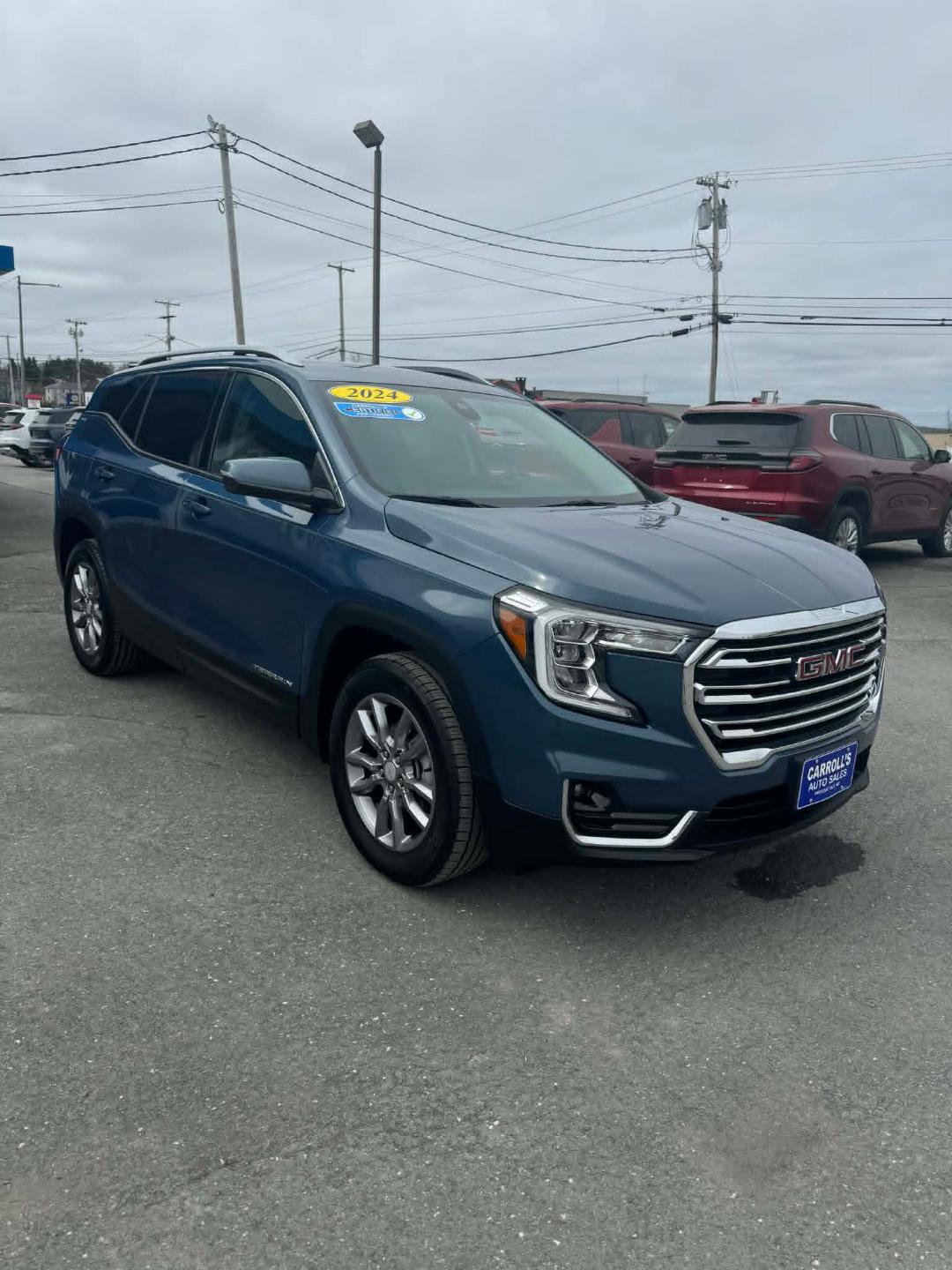 Blue 2024 GMC Terrain SLT AWD SUV / Crossover All-Wheel Drive 9-Speed Automatic