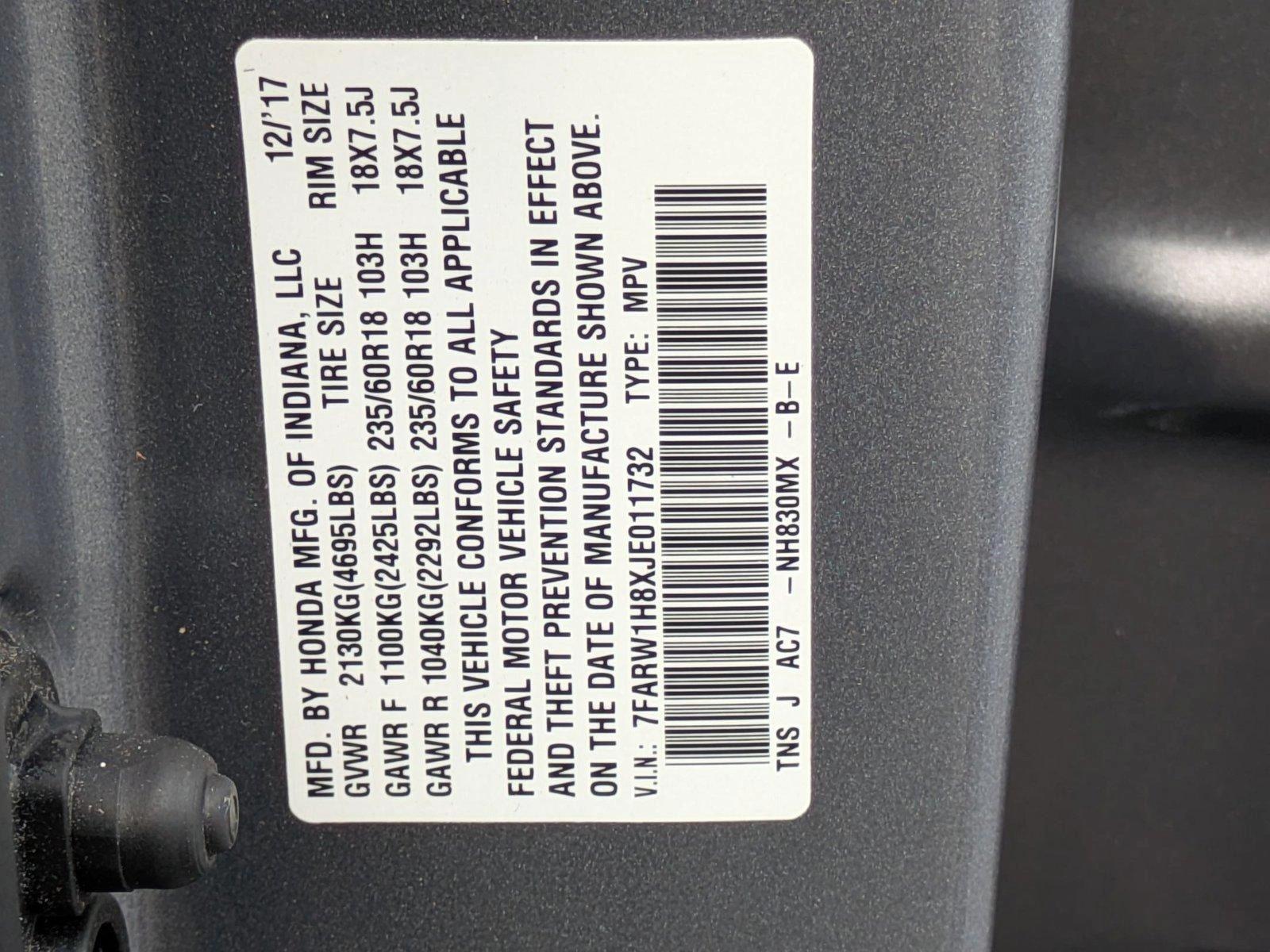 2018 Honda CR-V Vehicle Photo in Clearwater, FL 33764
