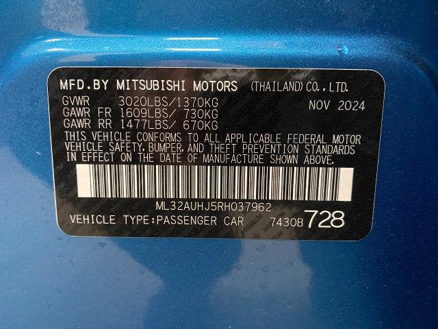 2024 Mitsubishi Mirage Vehicle Photo in Appleton, WI 54913