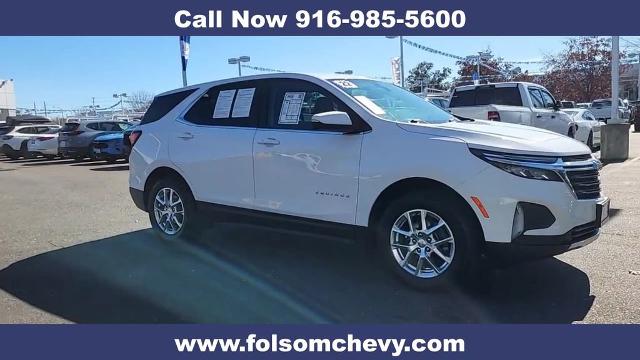 Used 2022 Chevrolet Equinox LT with VIN 3GNAXUEV4NL228726 for sale in Folsom, CA