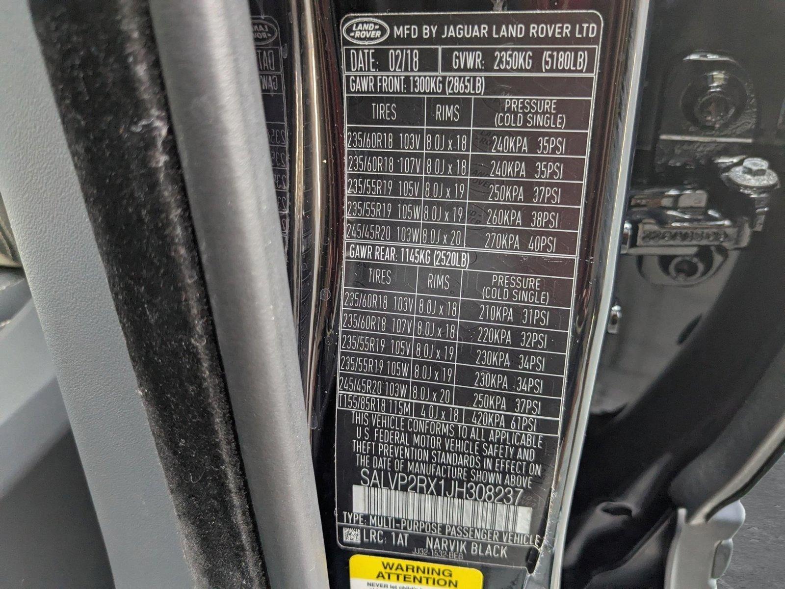 2018 Land Rover Range Rover Evoque Vehicle Photo in Pompano Beach, FL 33064
