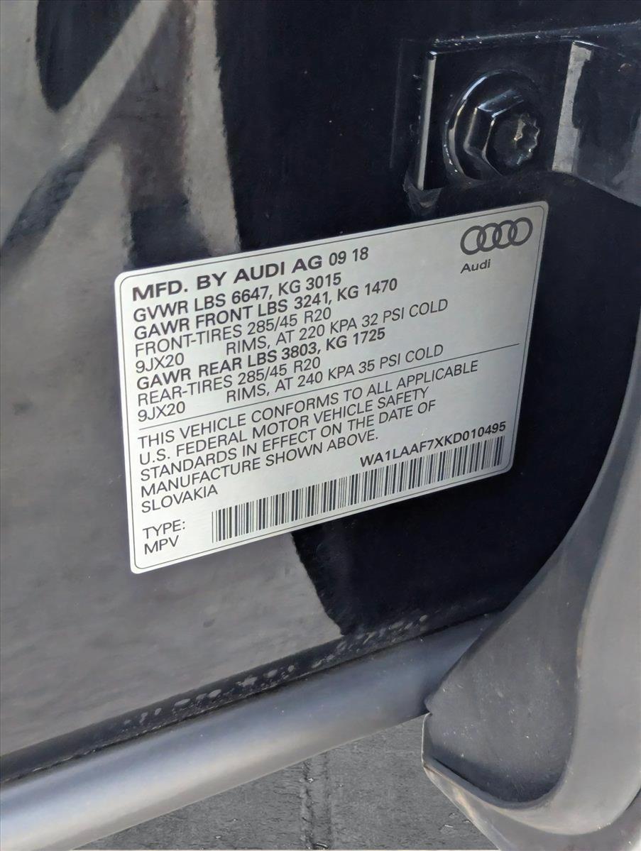 2019 Audi Q7 Vehicle Photo in Pompano Beach, FL 33064