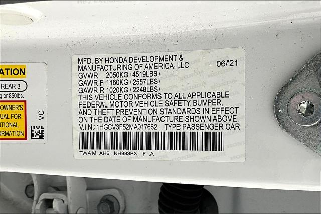 2021 Honda Accord Hybrid Vehicle Photo in Grapevine, TX 76051