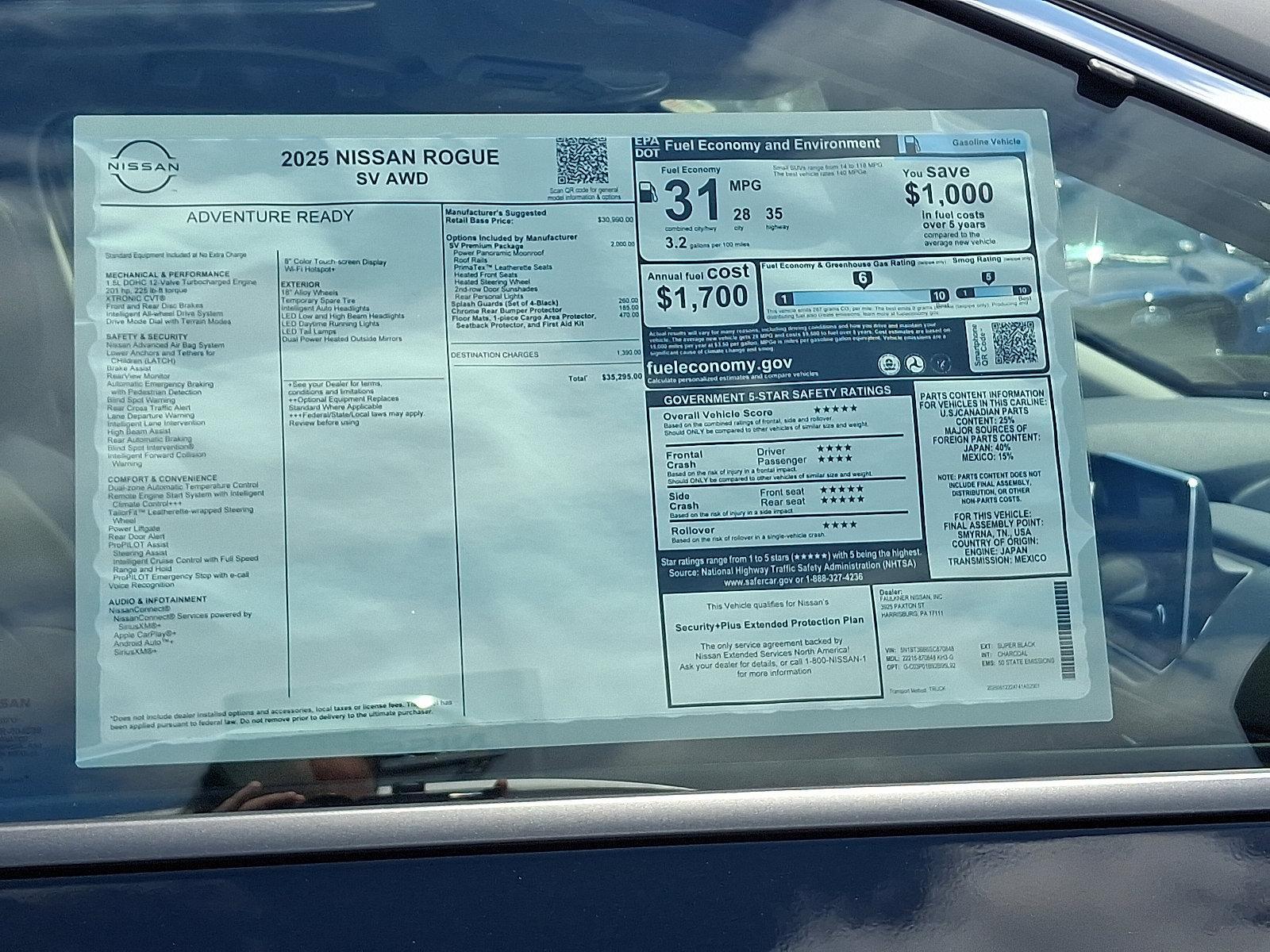 2025 Nissan Rogue Vehicle Photo in Harrisburg, PA 17111-1033